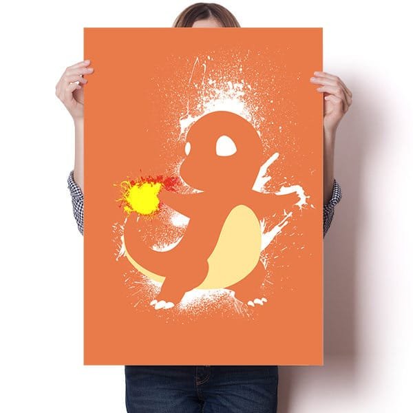 Pokemon Splatter Posters