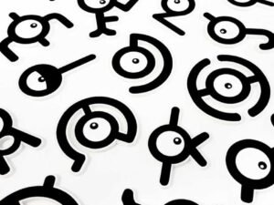 Unown Pokemon Fridge Magnets