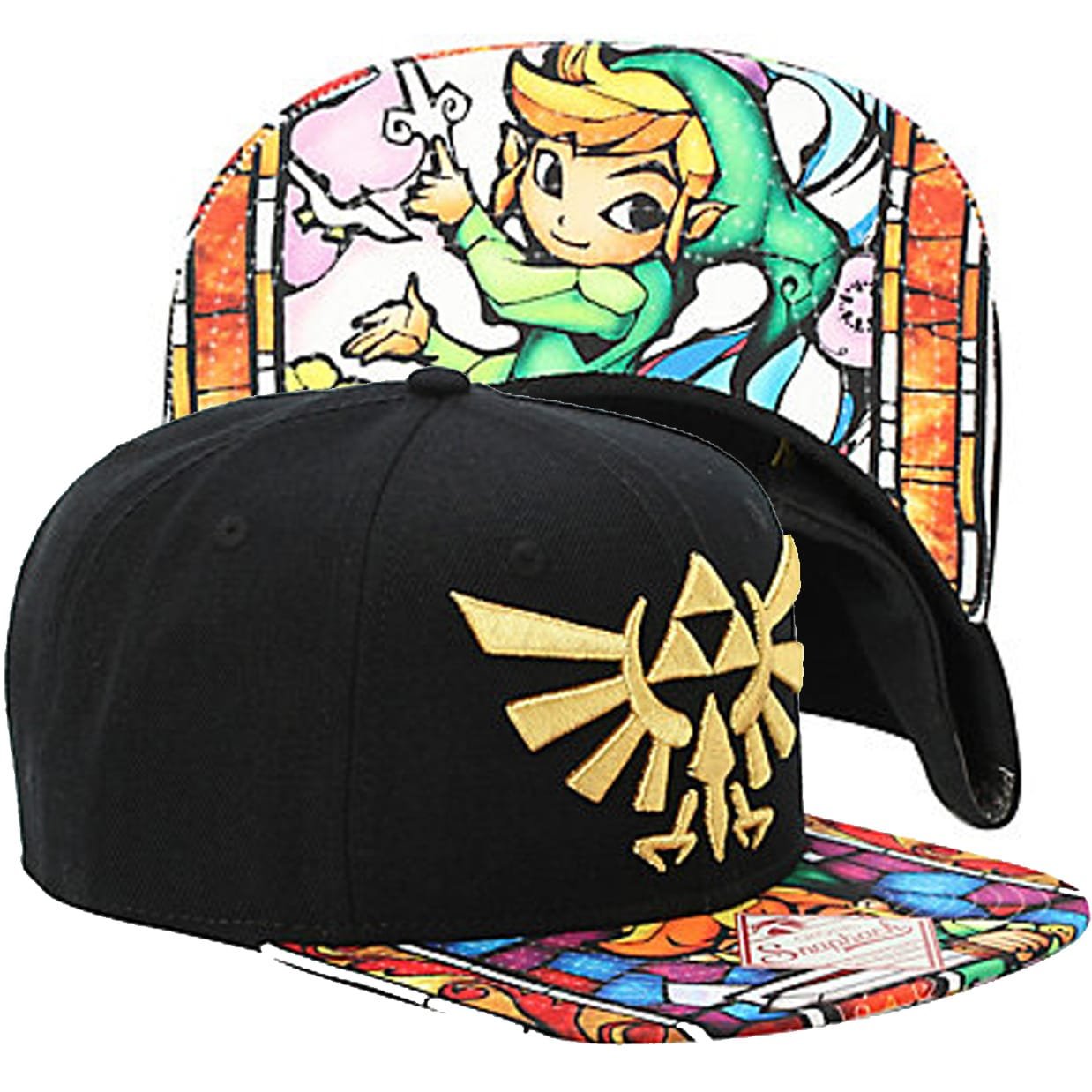 Zelda Stained Glass Snapback Hat