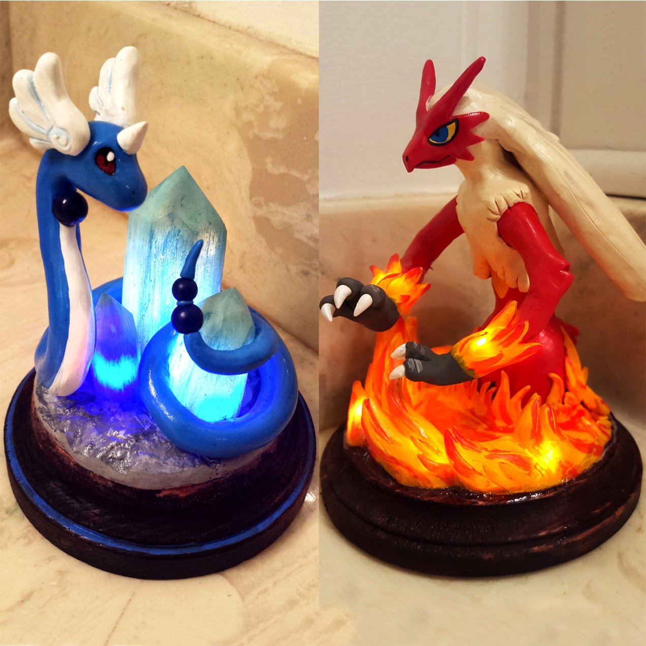 LED Pokemon Sculptures