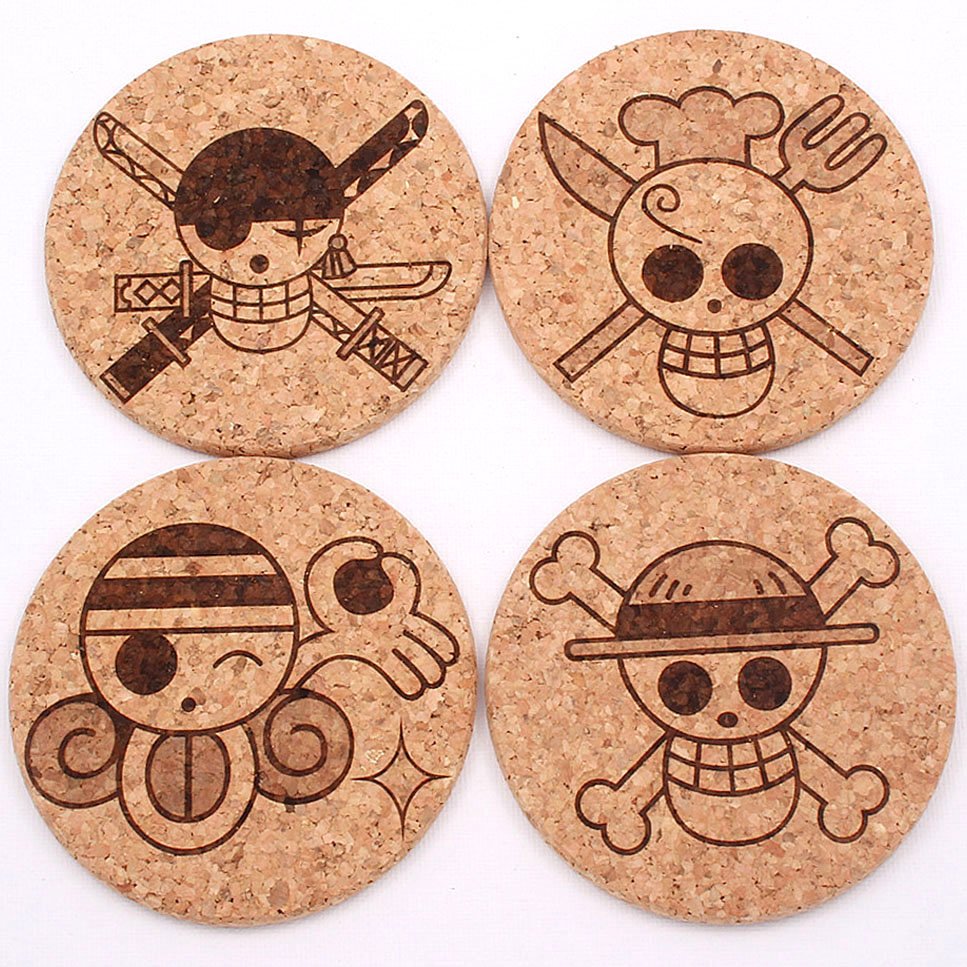 One Piece Cork Coasters