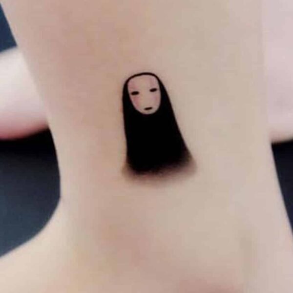 Spirited Away No Face Temporary Tattoo