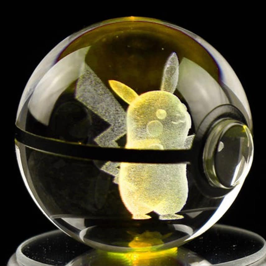 LED Crystal Pokeballs