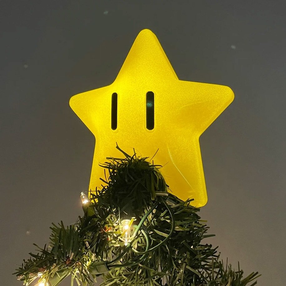 Super Mario Star Tree Topper